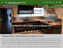 Tablet Screenshot of credence-inox.com